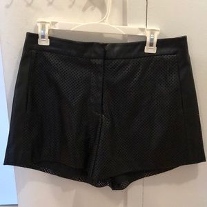 Calvin Klein perforated leather shorts